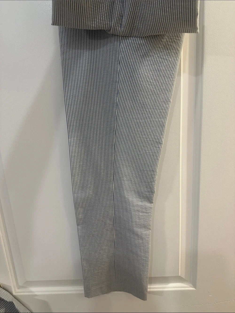 Ralph Lauren Light Blue and White Pinstripe Seersucker Suit